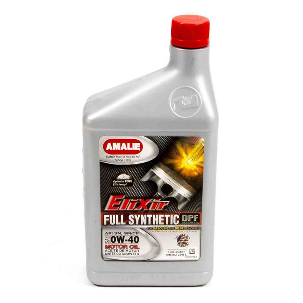 Amalie Elixir Full Synthetic 0W-40 Motor Oil, 1 Quart Bottle