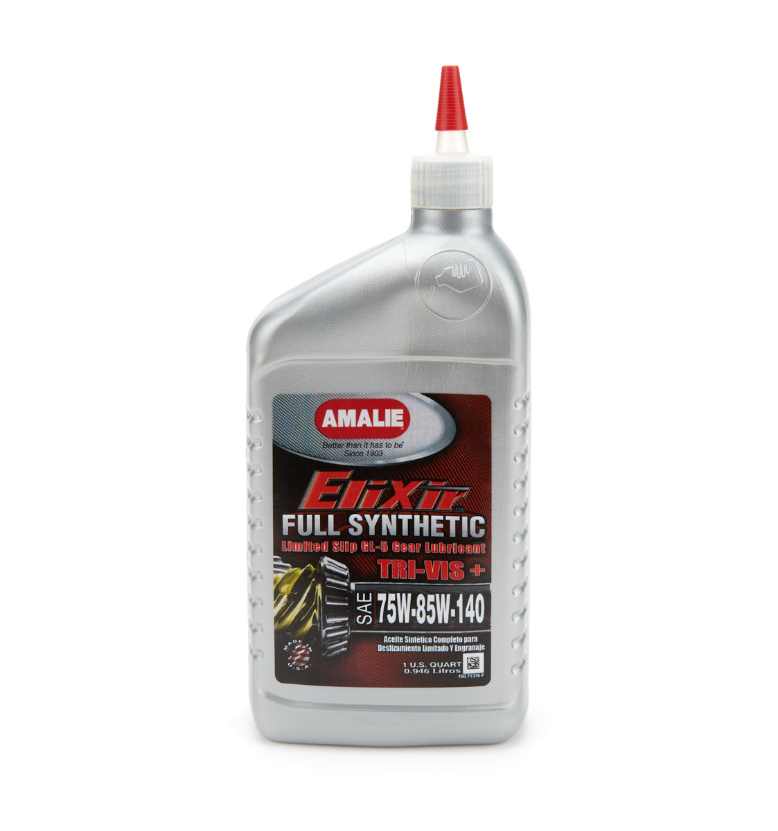 Amalie Elixir Synthetic LS GL-5 Gear Oil 75W-85W-140, 1 Quart Bottle
