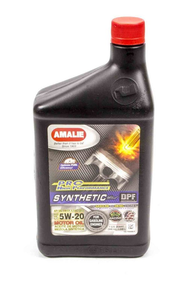 Amalie Pro High Performance 5W20 Semi-Synthetic Motor Oil, 1 Quart Bottle