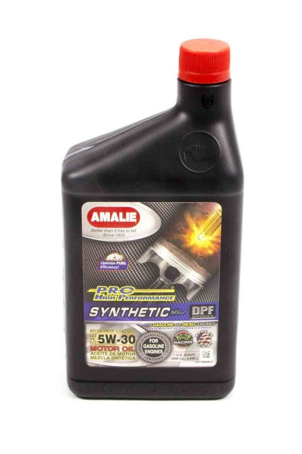 Amalie PRO HP Synthetic Blend 5W-30 Motor Oil, 1 Quart Bottle