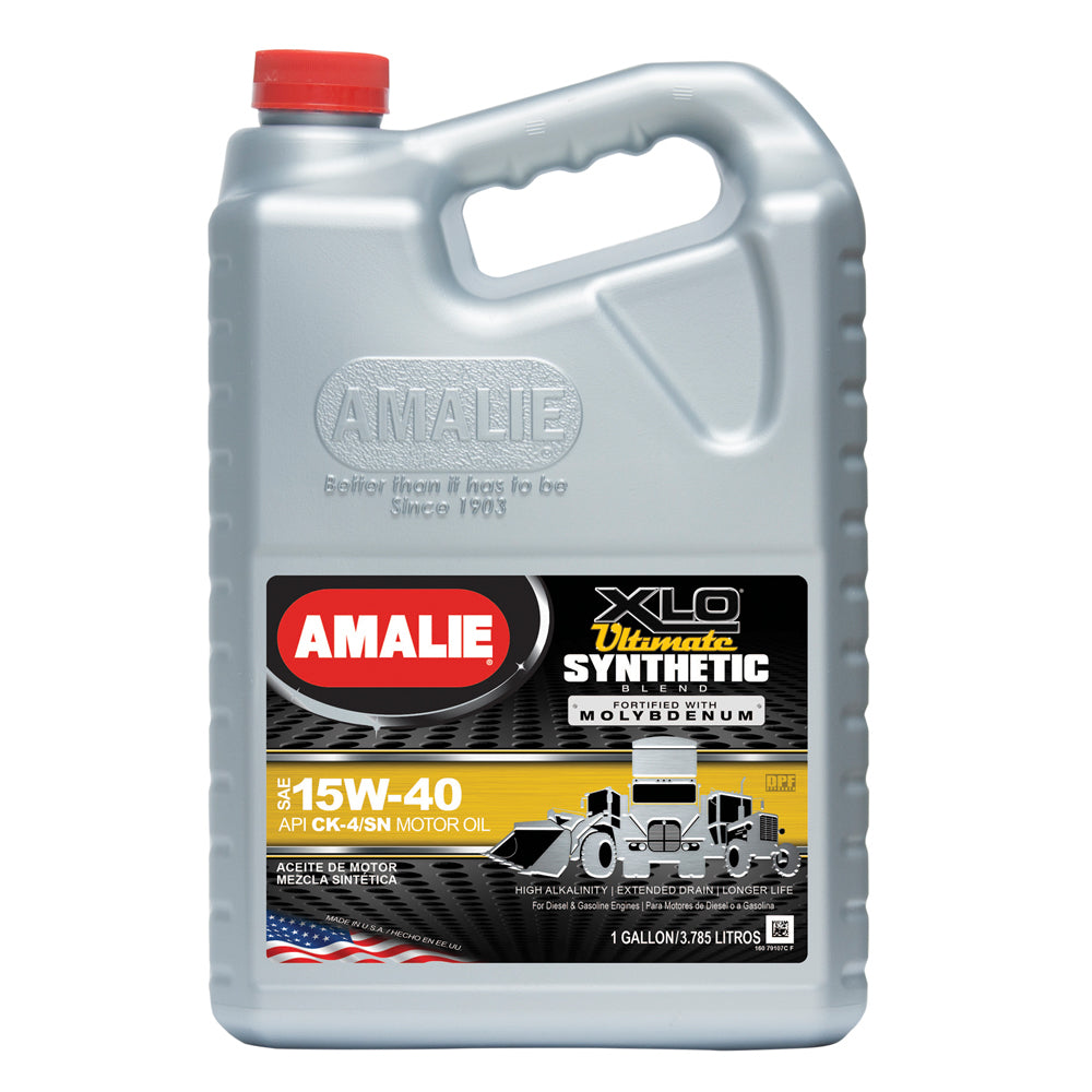 Amalie XLO Ultimate 15W40 Semi-Synthetic Motor Oil, 1 Gallon Jug