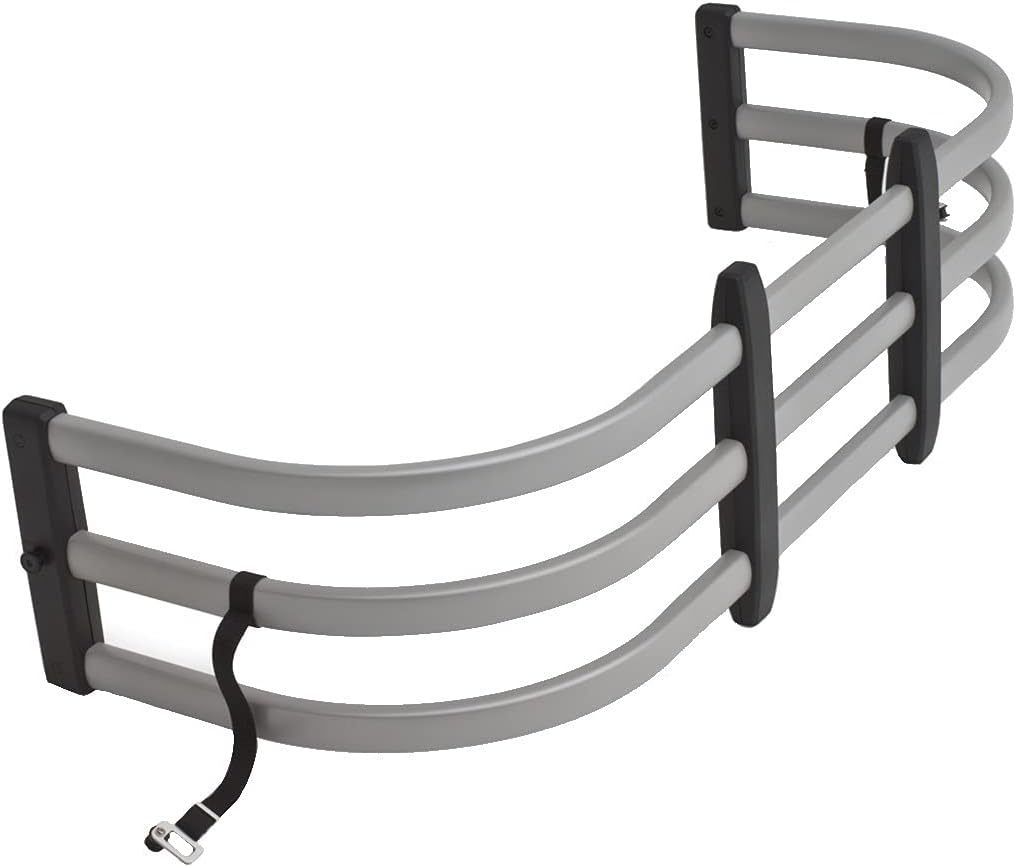 AMP Research BedXTender HD Max Bed Extender for Fullsize Trucks with Aluminum Construction and Silver Powder Coat Finish