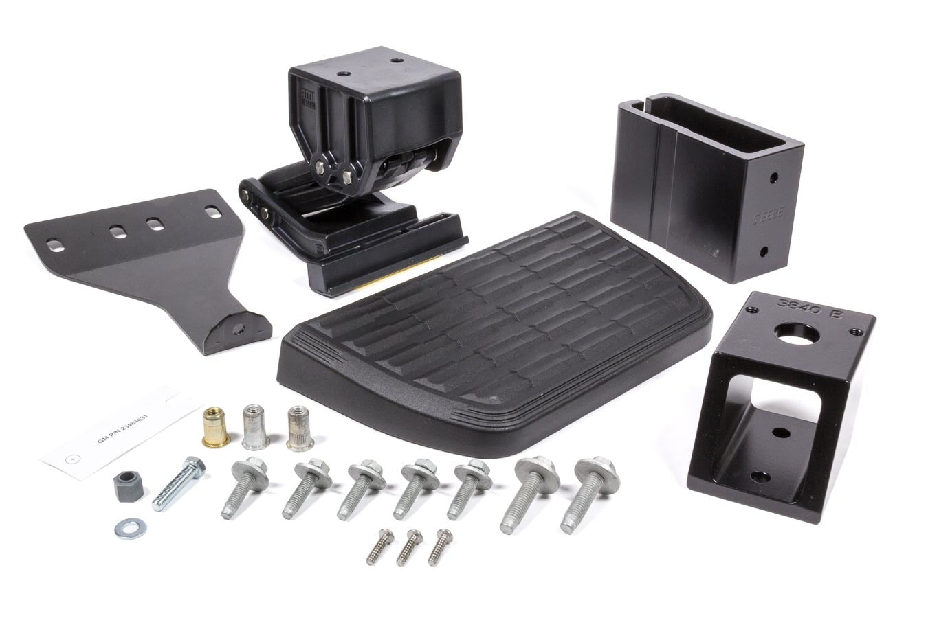 AMP Research Bed Step 14-19 GM Fullsize Pickup Truck BedStep2 Bedside Mount Black Plastic Part 75407-01A