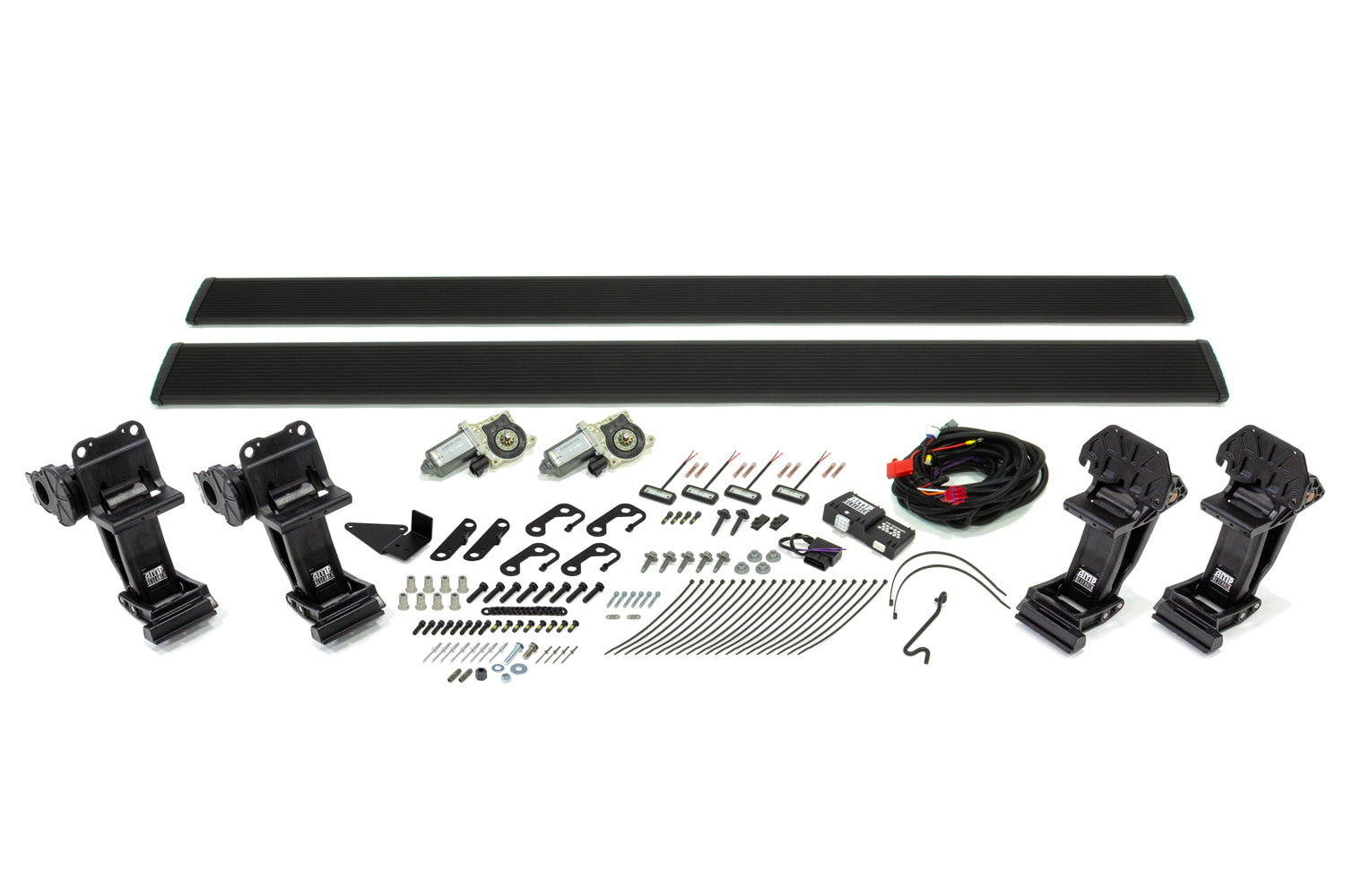 AMP Research PowerStep 76141-01A Power-Deploying Side Step with Mount Kit for Ford F-150 2009-2014, Aluminum Black Anodized
