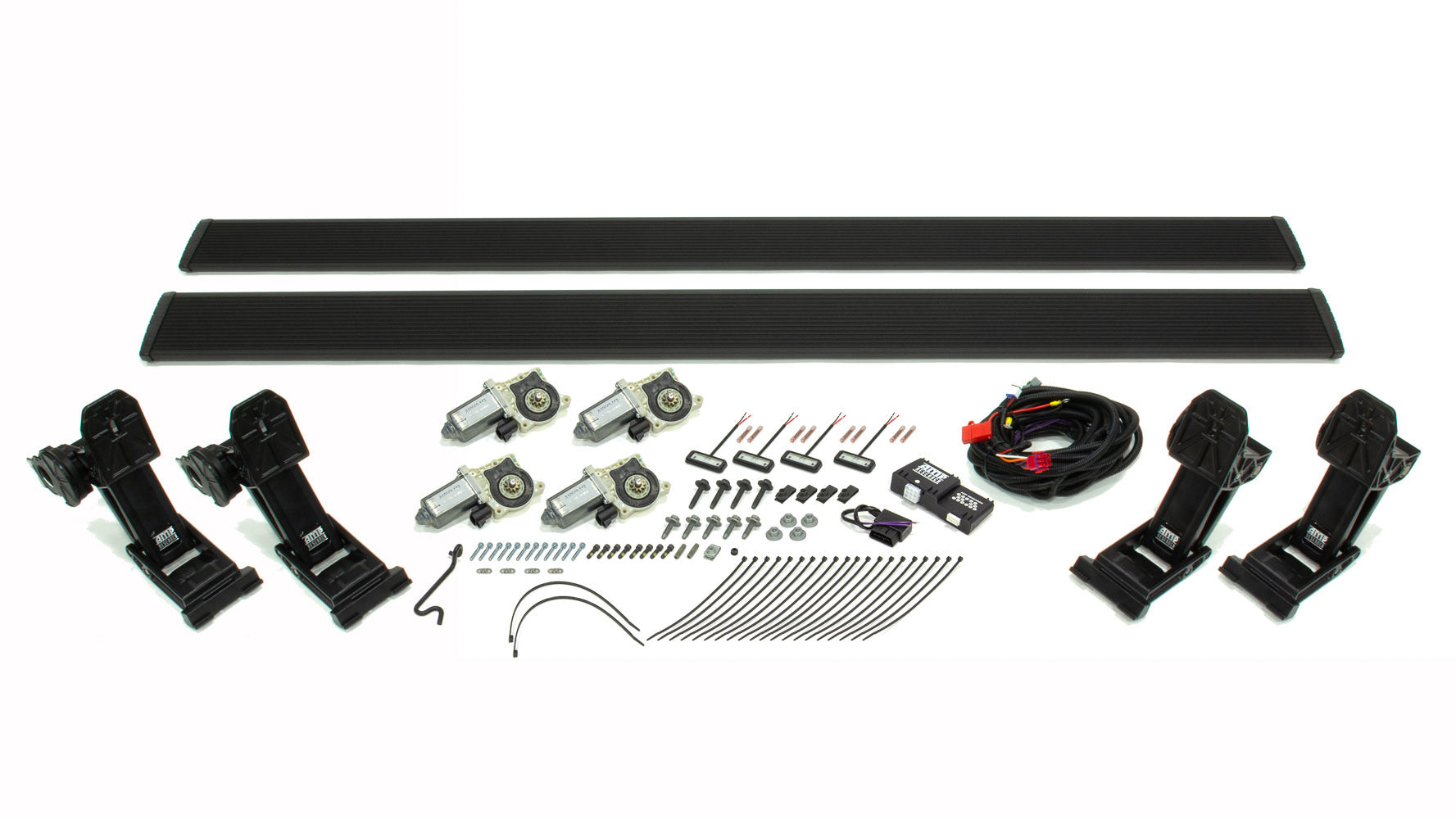AMP Research PowerStep XL 78154-01A Power-Deploying Step Bars for GM Fullsize Trucks, Extended and Crew Cab, Black Anodized Aluminum Mount Kit Included