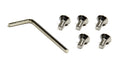 American Racing Wheels Center Cap Replacement Set with Allen Head Screws and Wrench for Wheel Accessories