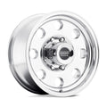 American Racing Wheels AR1725885 Baja 15x8 Inch Polished Aluminum Wheel with 5x139.70 Bolt Pattern and 3.750 Inch Backspace