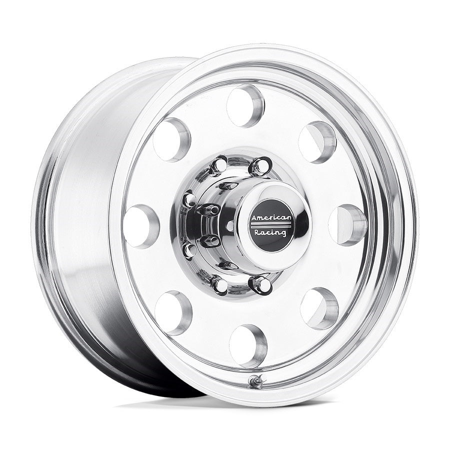 American Racing Wheels AR1727982 Baja 17x9 Inch Polished Aluminum Wheel with 8x165.1 mm Bolt Pattern