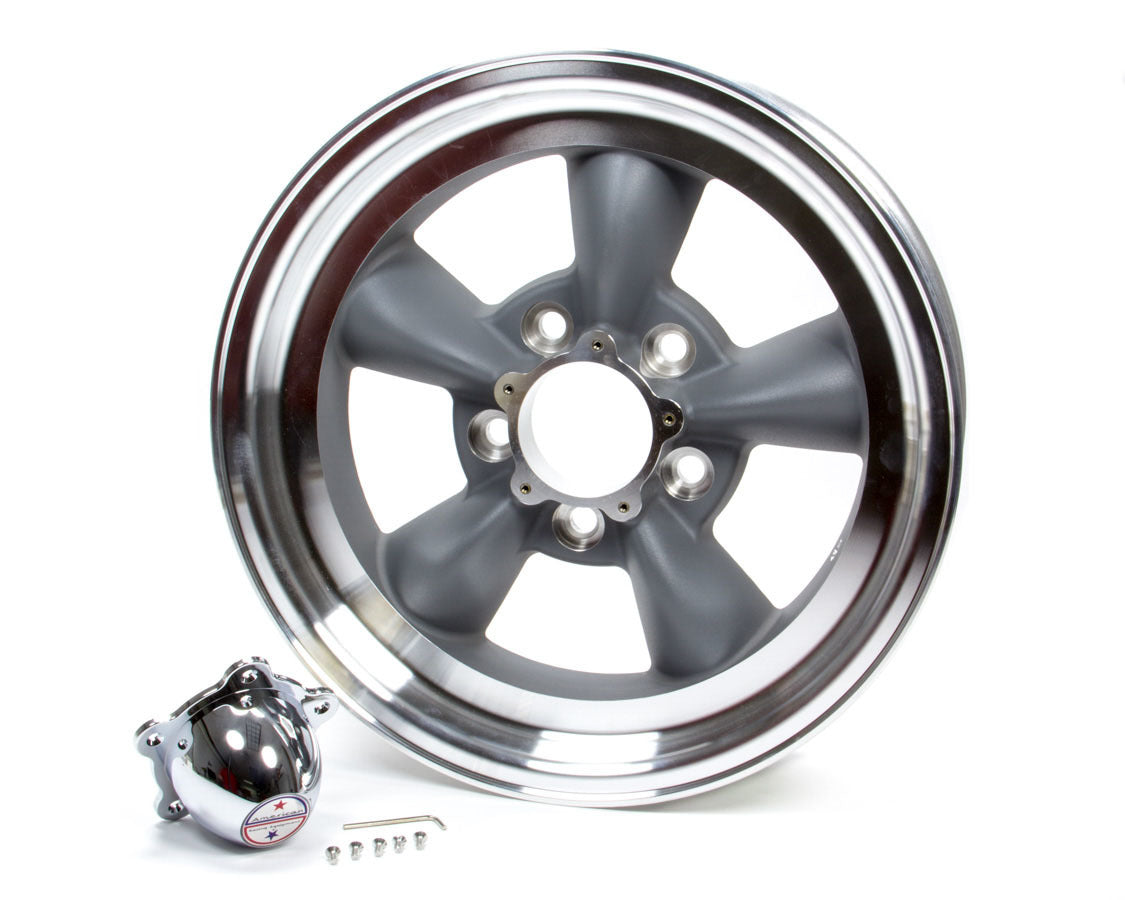 American Racing Wheels VN1055461 Torque Thrust D 15x4.5 Inch Aluminum Wheel with 5x4.75 Bolt Pattern and Machined Lip