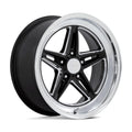American Racing Wheels VN514BE18701200 Groove Wheel 18x7 Inches with 4 Inch Backspace and 5x4.5 Bolt Pattern in Black Machined Finish