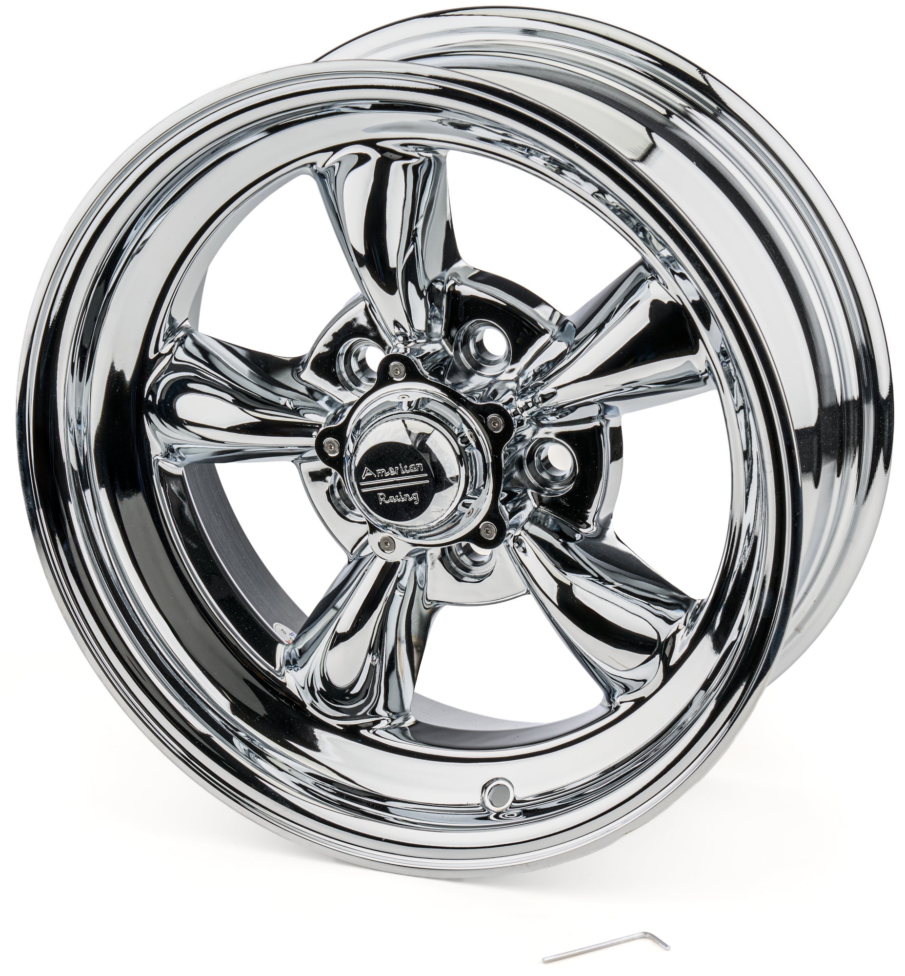 American Racing Wheels VN6155665 15x6 Torq Thrust II Aluminum Chrome Wheel with 5x4.50 Bolt Pattern
