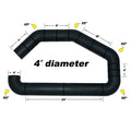 AIRAID Intake Systems AIR-100-400 Universal 4-Inch Diameter Tube with 30°, 45°, 60°, and 90° Tube Bends