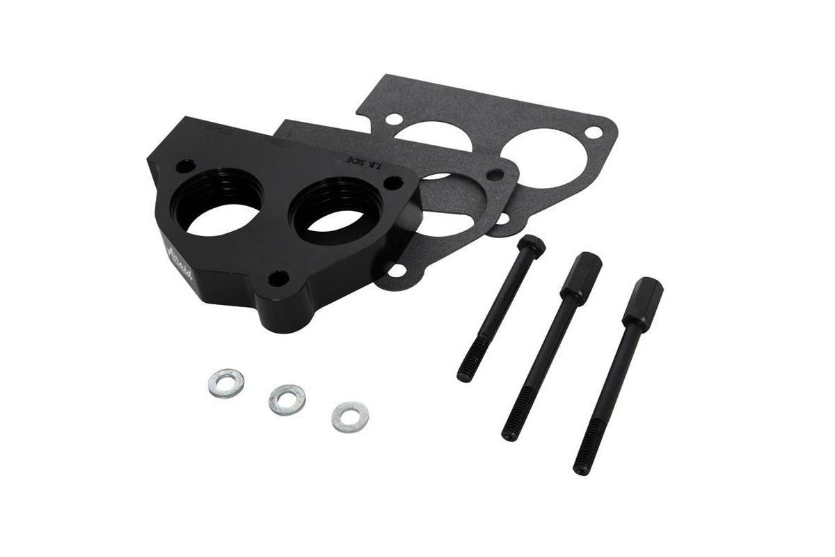 AIRAID Intake Systems AIR-200-540 Throttle Body Spacer for GM Fullsize Trucks 1988-1995, 1 Inch Thick Aluminum with Gasket and Hardware