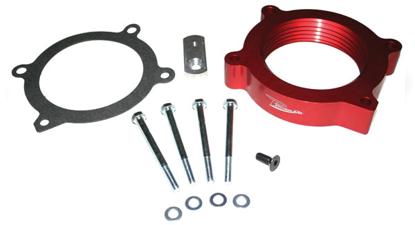 AIRAID Intake Systems AIR-200-617 Throttle Body Spacer for GM LS-Series Engines, 1 Inch Thick, Red Anodized Aluminum