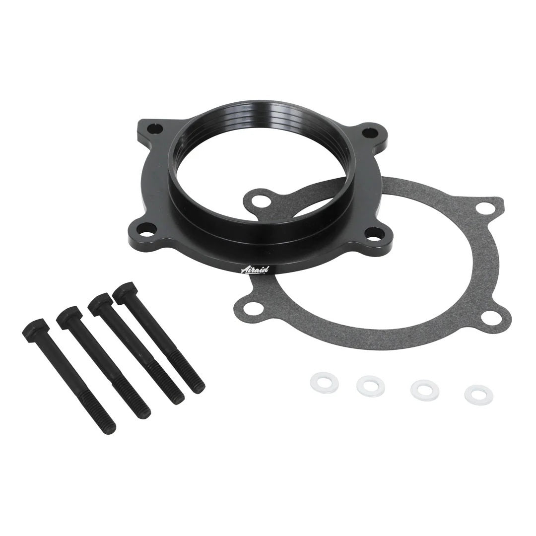 AIRAID Intake Systems AIR-250-501 Throttle Body Spacer for GM GenV LT-Series Engines, 0.75 Inch Thickness, Black Anodized Aluminum