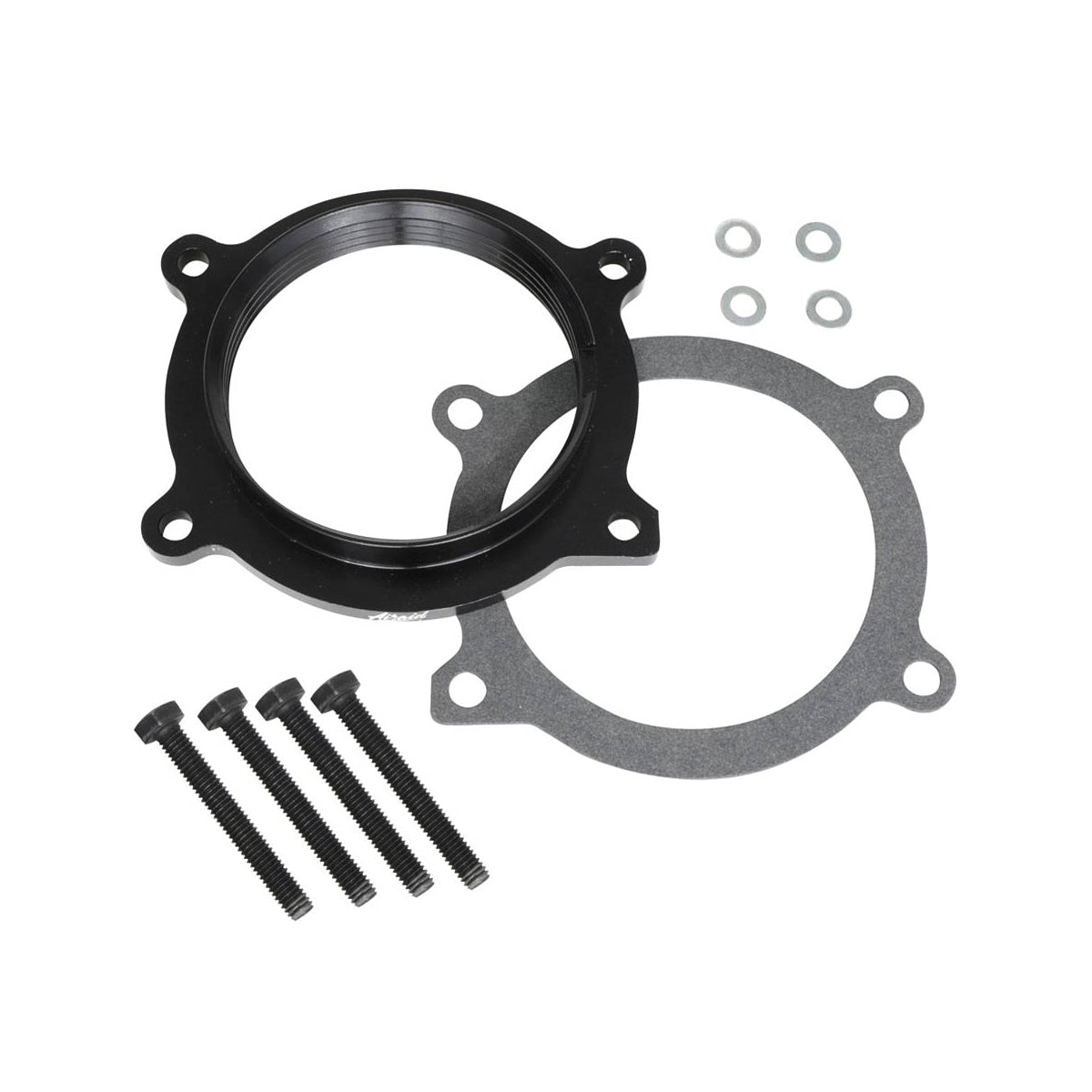 AIRAID Intake Systems AIR-250-634 Throttle Body Spacer for GM LS-Series Engines, 1 Inch Thick, Aluminum, Black Anodized, Fits Chevrolet Camaro 2010-2014