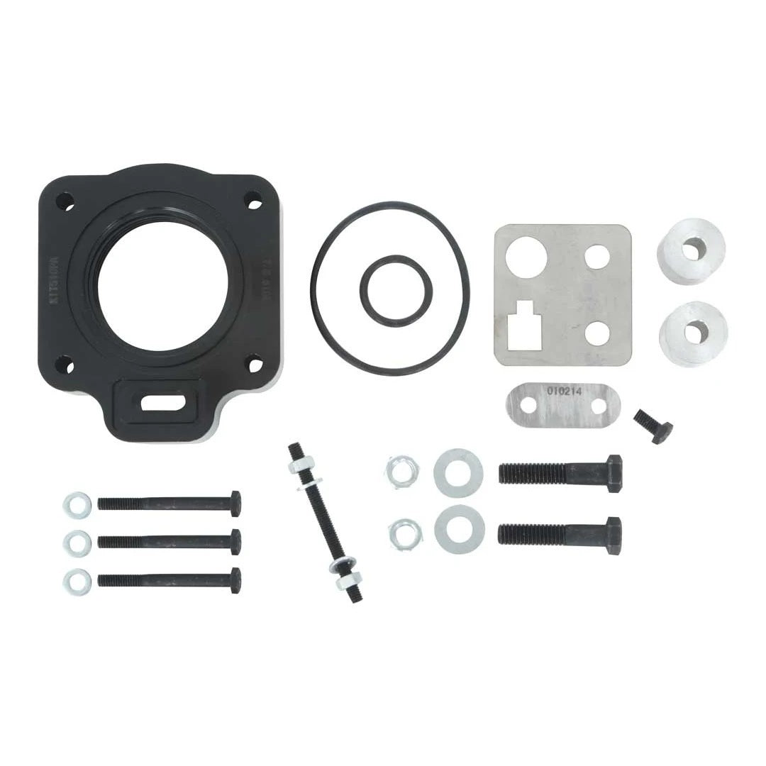 AIRAID Intake Systems AIR-400-516 Throttle Body Spacer for Ford V6 Engines, 1 Inch Thick, Black Anodized Aluminum