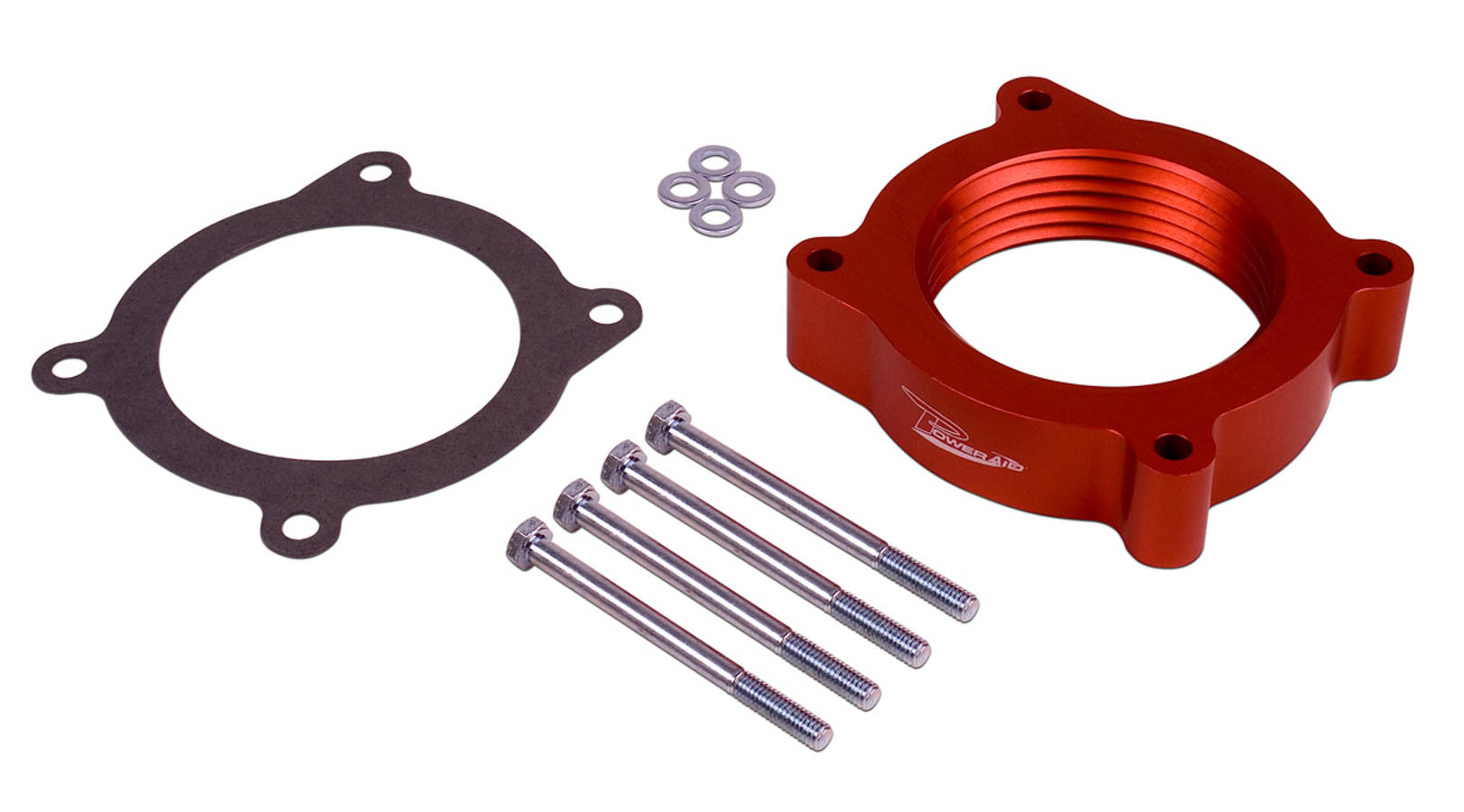 AIRAID Intake Systems AIR-400-633 Throttle Body Spacer for Ford F-150 4.6L, 1 Inch Thick, Red Anodized Aluminum