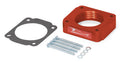 AIRAID Intake Systems AIR-450-613 Poweraid Throttle Body Spacer for Ford Mustang 4.0L V6, 1 Inch Thick, Red Anodized Aluminum