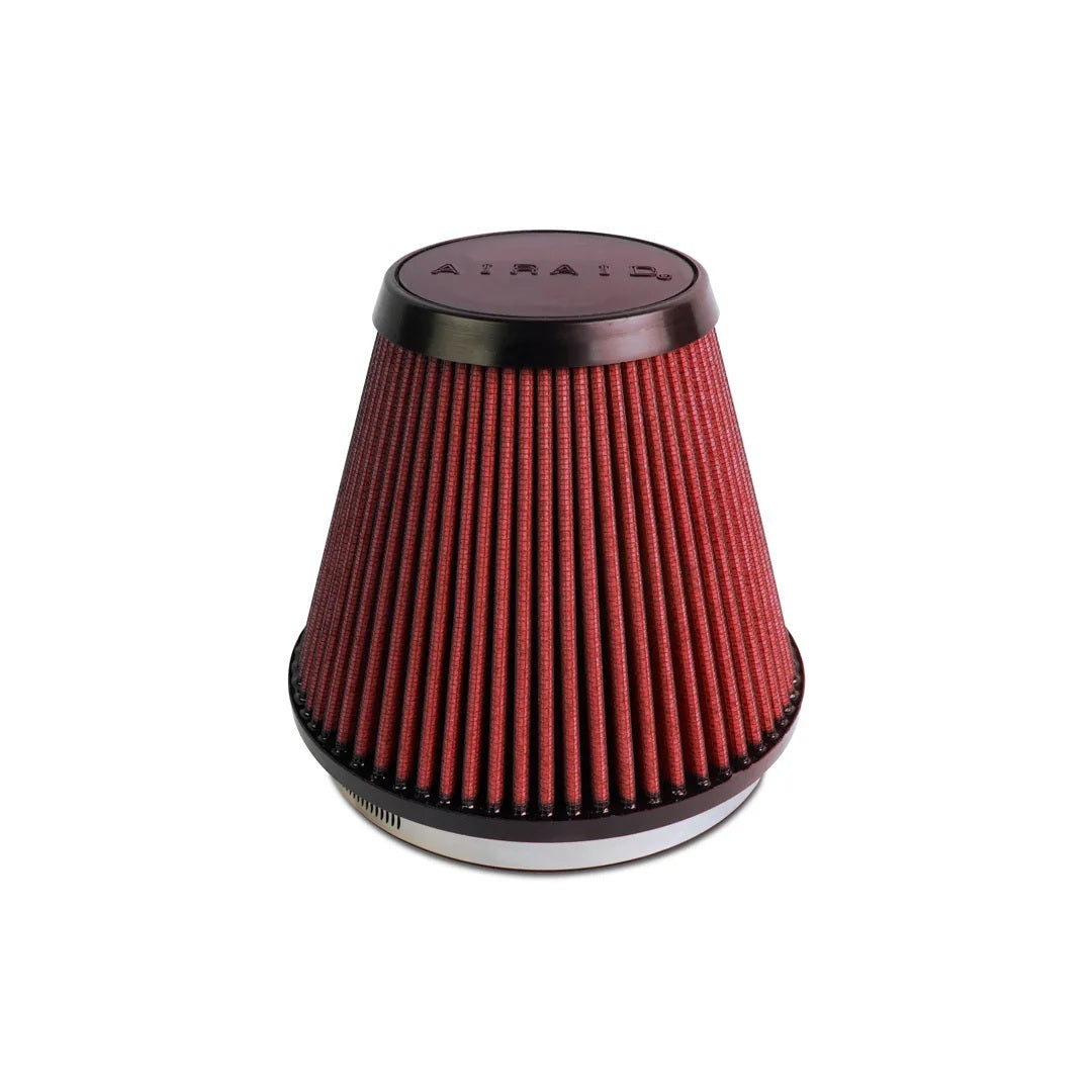 AIRAID Intake Systems AIR-700-466 Universal High-Flow Cone Air Filter, 7-1/4 Inch Base Diameter, 4-3/4 Inch Top Diameter, 5-13/16 Inch Tall, Clamp-On Flange