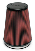 AIRAID Intake Systems AIR-701-469 Universal Dryflow Air Filter, Clamp-On, Conical, 7.25 Inch Base, 5 Inch Top Diameter, 9 Inch Tall, 6 Inch Flange, Red Synthetic Material