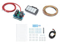 Auto Rod Controls 4003R Overhead Mount Switch Panel with Four Flat Switches, Fused, Indicator Lights, Relay Board, Wiring Kit, Carbon Fiber Finish