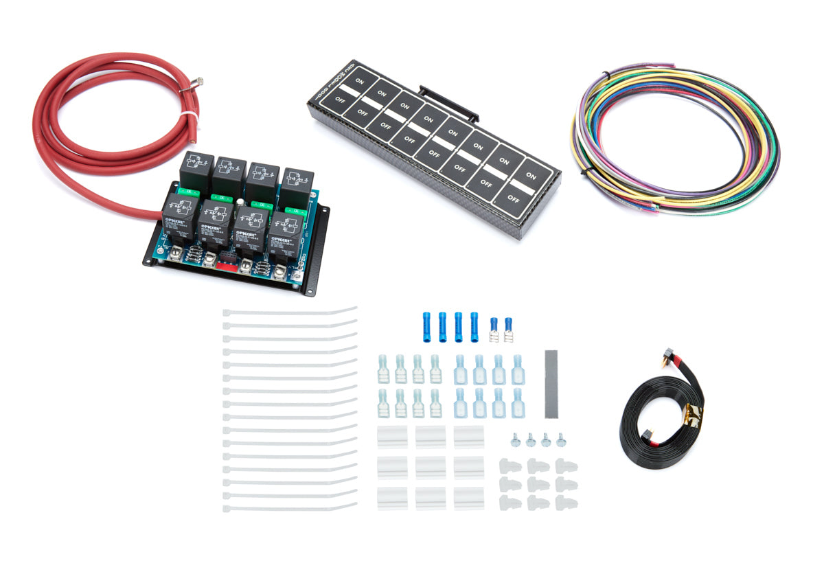 Auto Rod Controls 8004R 8 Switch Overhead Control Module with Carbon Fiber Finish