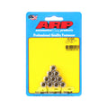 ARP 401-8340 Stainless Steel 1/4-20 Threaded Nut with 12-Point Head, Polished Finish, Pack of 10