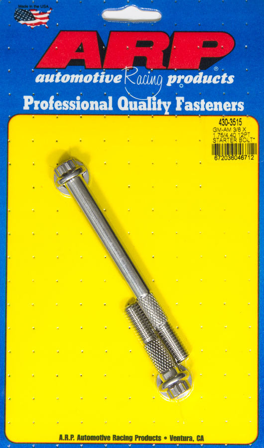 ARP 430-3515 Stainless Steel Starter Bolt Kit with 12-Point Head, 1.750 Inch Length