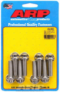 ARP 434-0902 Bellhousing Bolt Kit for GM LS-Series Engines, 10mm x 1.50 Thread, 1.375 Inch Length, 12-Point Head, Stainless Steel, Polished Finish, Set of 8