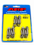 ARP 434-1101 Stainless Steel Header Bolt Kit for GM LS-Series Engines, 8 mm x 1.25 Thread, 0.98 Inch Length, Hex Head