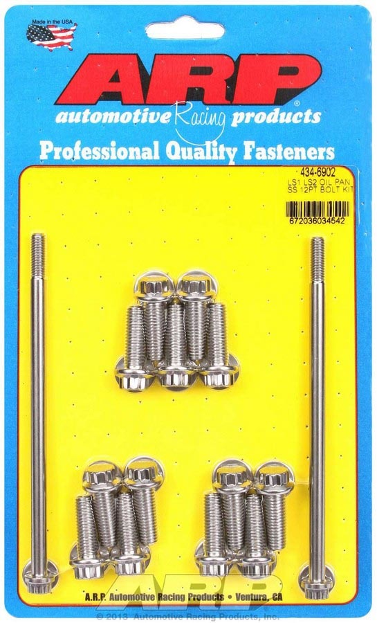 ARP S/S Oil Pan Bolt Kit 12-Point Head for GM LS-Series Engines