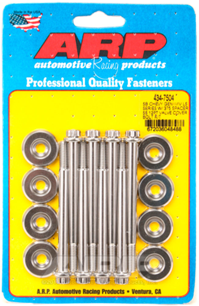 ARP Valve Cover 12-Point Stainless Steel Bolt Kit for GM LS Engines, 6mm x 1.00 Thread, 3.125 Inch Length