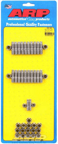 ARP BBC S/S Oil Pan Stud Kit - 12 Point Nuts, Stainless Steel, Polished Finish, 2-Piece Cork Gasket