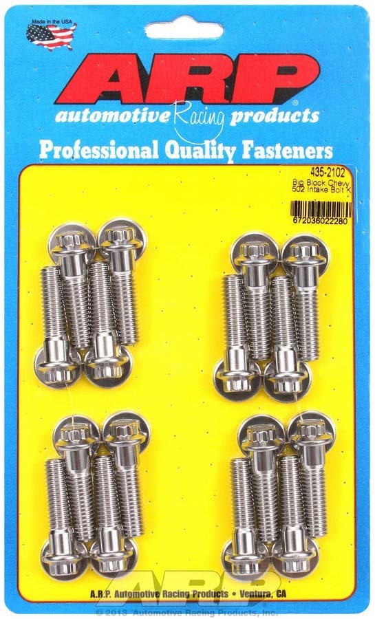 ARP BBC S/S Intake Bolt Kit 12 Point - Stainless Steel for Big Block Chevy Engines