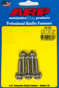ARP Rear Engine Cover Bolt Kit for Mopar 5.7L and 6.1L Hemi with 12 Point Head, Stainless Steel, Polished Finish