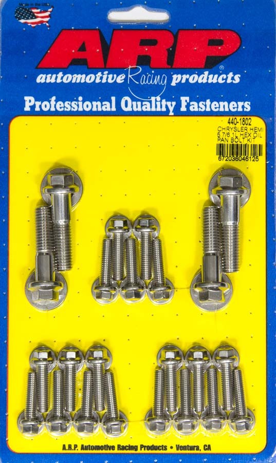 ARP Oil Pan Bolt Kit for Mopar 5.7L and 6.1L Hemi Engines, Stainless Steel Hex Head