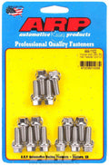 ARP 444-1102 Stainless Steel Header Bolt Kit for Mopar V8, 5/16-Inch Thread, 0.75 Inch Length, Hex Head, Polished Finish, Set of 14