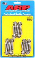 ARP 444-2101 Mopar Intake Bolt Kit with 12-Point Heads, Stainless Steel, Polished Finish for V8 Engines