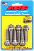 ARP Bellhousing Bolt Kit for Small Block Ford, 7/16-14 in Thread, 1.5 in Length, 12-Point Head, Stainless Steel, Polished Finish, Set of 6