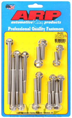 ARP SBF S/S Water Pump and Timing Cover Bolt Kit 454-3202 for Small Block Ford