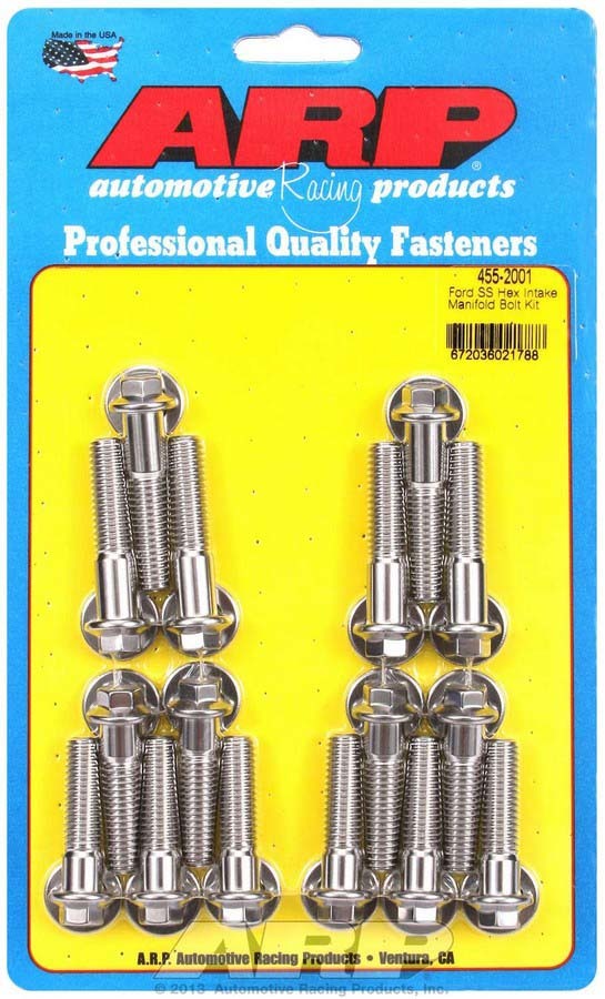 ARP BBF 455-2001 Stainless Steel Intake Manifold Bolt Kit for Big Block Ford