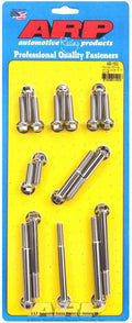 ARP 490-1502 Pontiac V8 Timing Cover and Water Pump Bolt Kit, Stainless Steel, Polished Finish, Hex Head