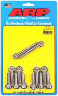 ARP Pontiac S/S Intake Bolt Kit 494-2101, 12 Point Head, Stainless Steel, Polished Finish