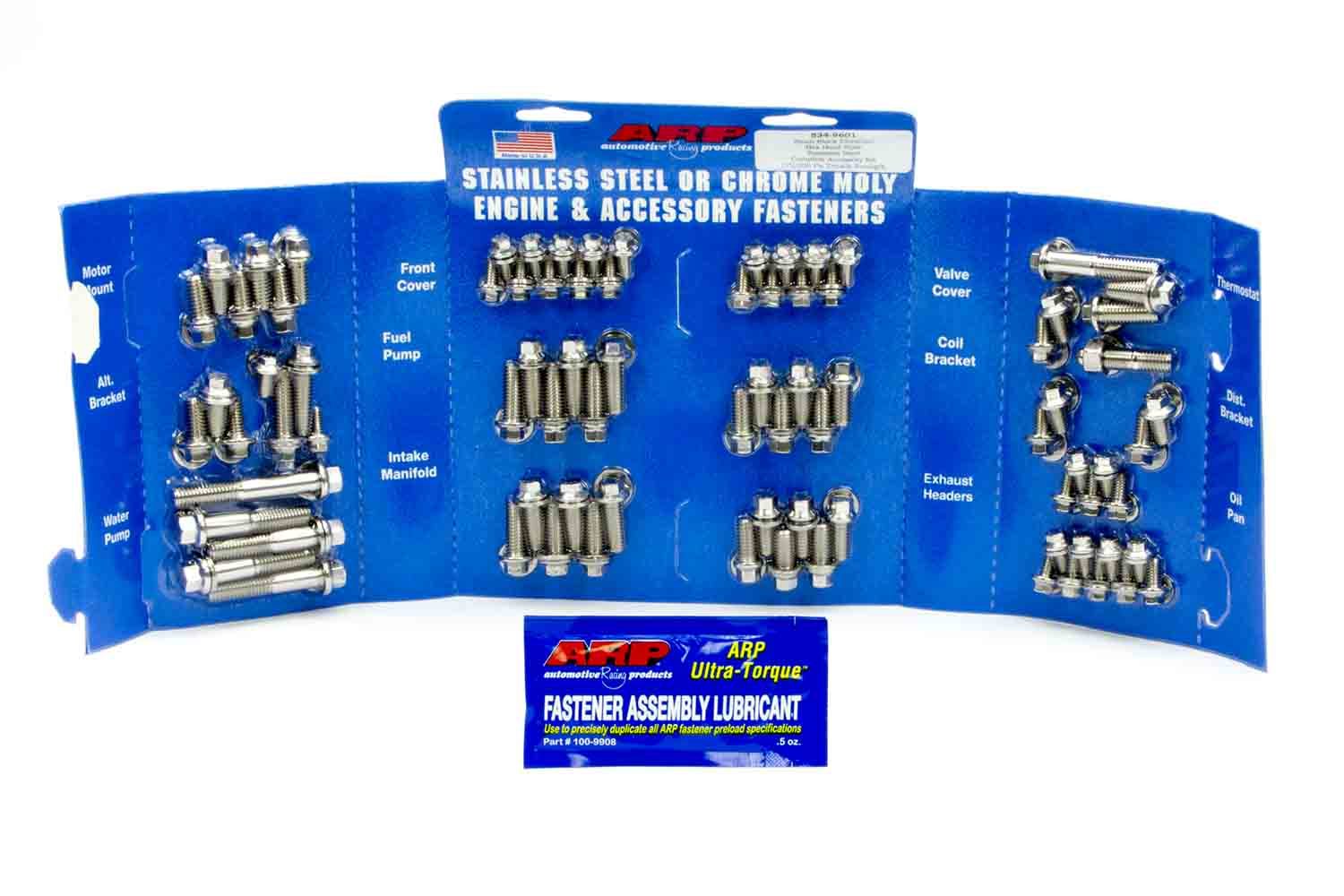 ARP SBC 534-9601 Stainless Steel Complete Engine Fastener Kit for Small Block Chevy