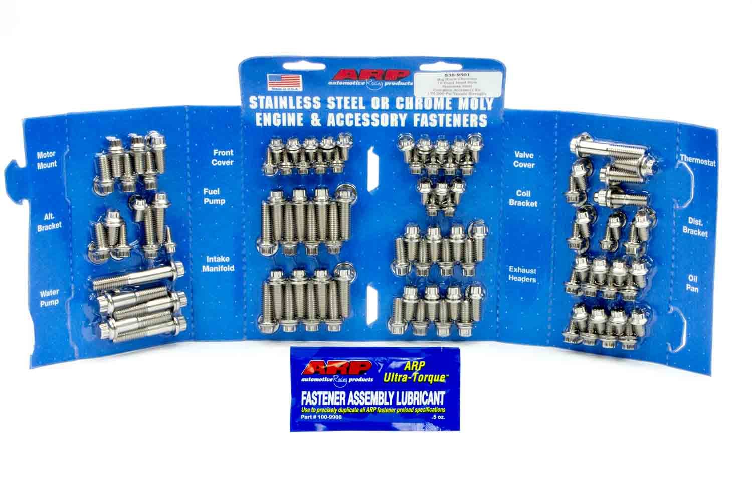 ARP BBC S/S Complete Engine Fastener Kit 12 Point Head for Big Block Chevy