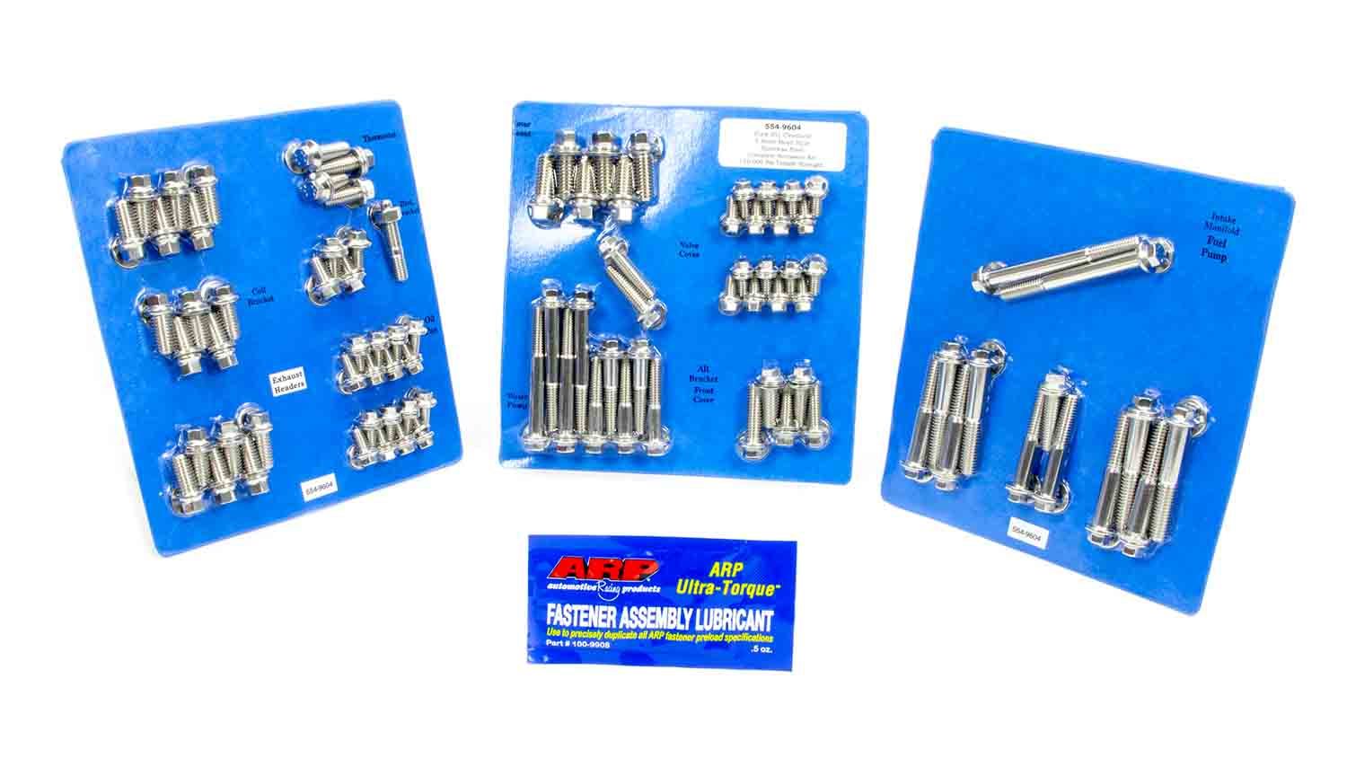 ARP SBF Stainless Steel Engine Fastener Kit 6-Point for Ford Cleveland and Modified Engines