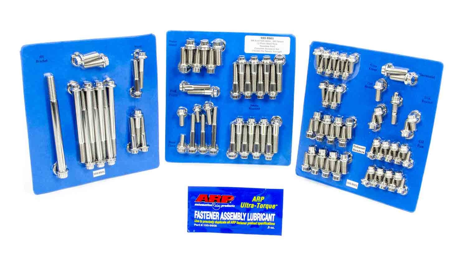 ARP BBF Stainless Steel Complete Engine Fastener Kit with 12-Point Heads for Big Block Ford