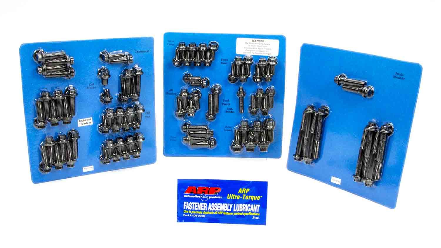 ARP Ford FE-Series Complete Engine Fastener Kit with 12-Point Head, Chromoly, Black Oxide Finish