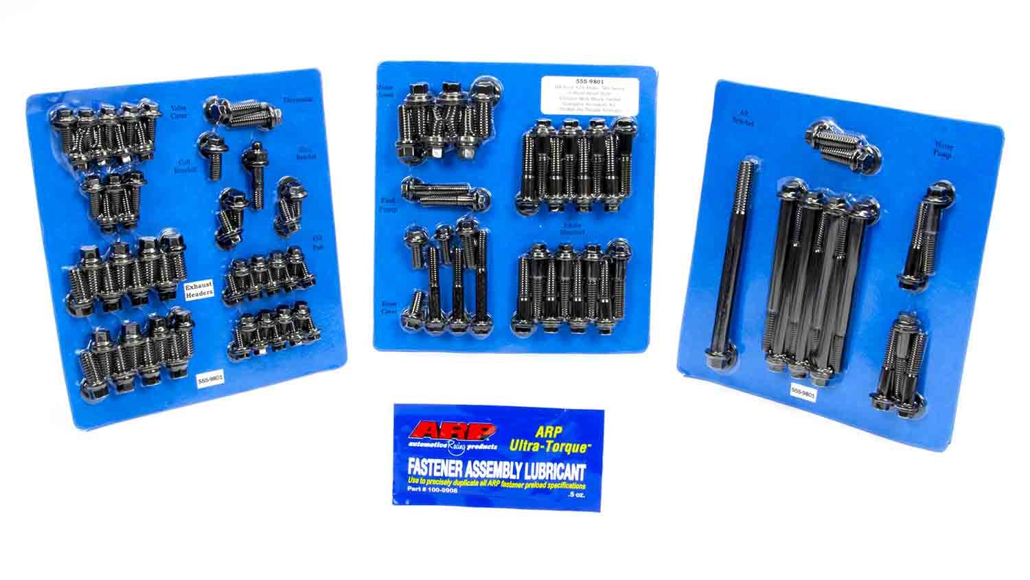 ARP BBF Complete Engine Fastener Kit 6-point Hex Head Chromoly Black Oxide for Big Block Ford